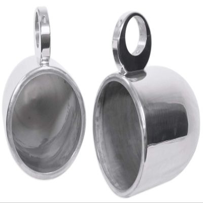 2 8 Silver Wakeboard Tower Enclosure Pods for Pioneer TS-MR2040 Marine Speakers