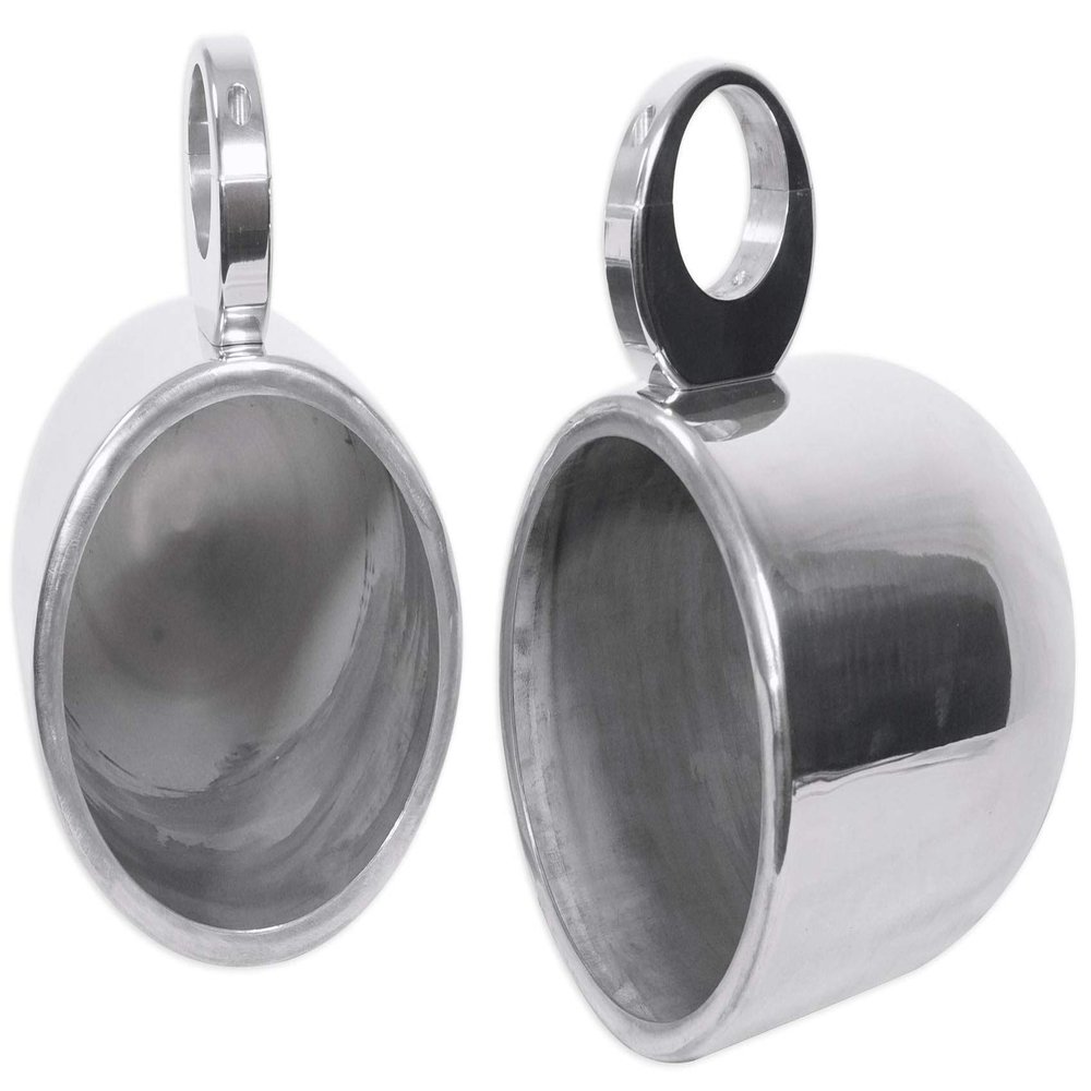 2 8 Silver Wakeboard Tower Enclosure Pods for Pioneer TS-MR2040 Marine Speakers
