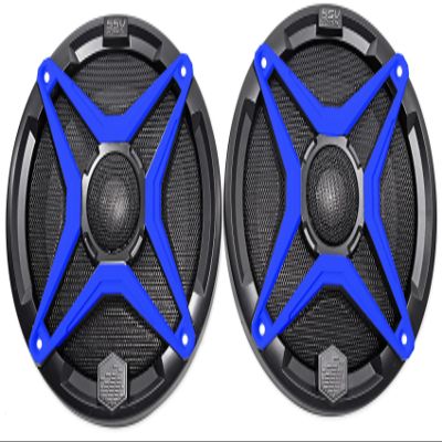 Audiosavings Bundle (1) SSV Works WP-A6 6.5" Waterproof Speakers for Polaris RZR/ATV/UTV/Cart Bundle with (1) SSV Works WP-CGS-B Blue Grille 4 WP-A6 Speaker to Color Match RZR/ATV/UTV/Cart (Items 2)