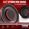 DS18 Premium Car Audio Bundle - Hybrid Powerhouse 2X 6.5 Mid-Range Speaker and 2X 6x9 Coaxial Speaker for Unrivaled Sound and Style view 2