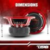 DS18 Premium Car Audio Bundle - Hybrid Powerhouse 2X 6.5 Mid-Range Speaker and 2X 6x9 Coaxial Speaker for Unrivaled Sound and Style view 3