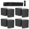 Rockville RCS80-1 70V Restaurant Bluetooth Amp with 8 Black Cube Speakers view 1