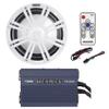 Audiosavings Bundle: Kicker 45KMF102 Marine Boat Subwoofer Bundle with Kicker 45KMG10W White Grille & Kicker 41KMLC KMLC LED Light Controller, Hifonis TPS-A500.1 Marine Apmlifier (4 Items) view 1