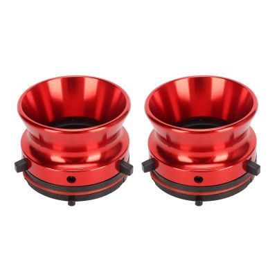 1 Pair Nab Hub Adapters, 10 Inch Aluminum Alloy Nab Hub Adapter Reel to Reel Opener Nab Reel Hub Adaptors for for Akai for Teac (Red)