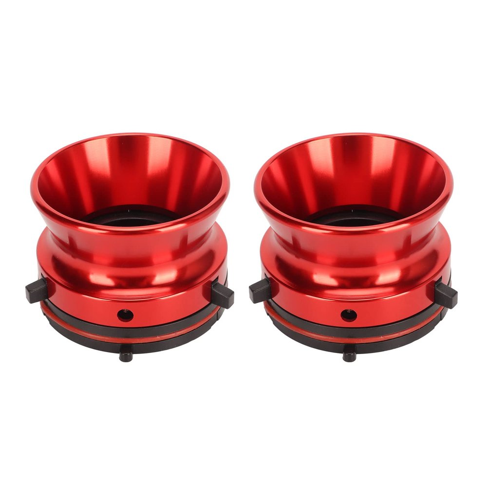 1 Pair Nab Hub Adapters, 10 Inch Aluminum Alloy Nab Hub Adapter Reel to Reel Opener Nab Reel Hub Adaptors for for Akai for Teac (Red)