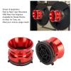 1 Pair Nab Hub Adapters, 10 Inch Aluminum Alloy Nab Hub Adapter Reel to Reel Opener Nab Reel Hub Adaptors for for Akai for Teac (Red) view 3