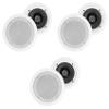Rockville (3) Pair HC55 White 5.25" 300 Watt in-Ceiling Home Theater Speakers 8 Oh (6 Items) view 1
