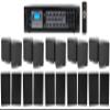 Rockville Bundle RCS180-6 Commercial Amp BT Bundle with (5) Cube 70v Pair of Swivel Wall Mount Speakers & (5) Pair RockSlim 70B Commercial Speakers (21 Items) view 1