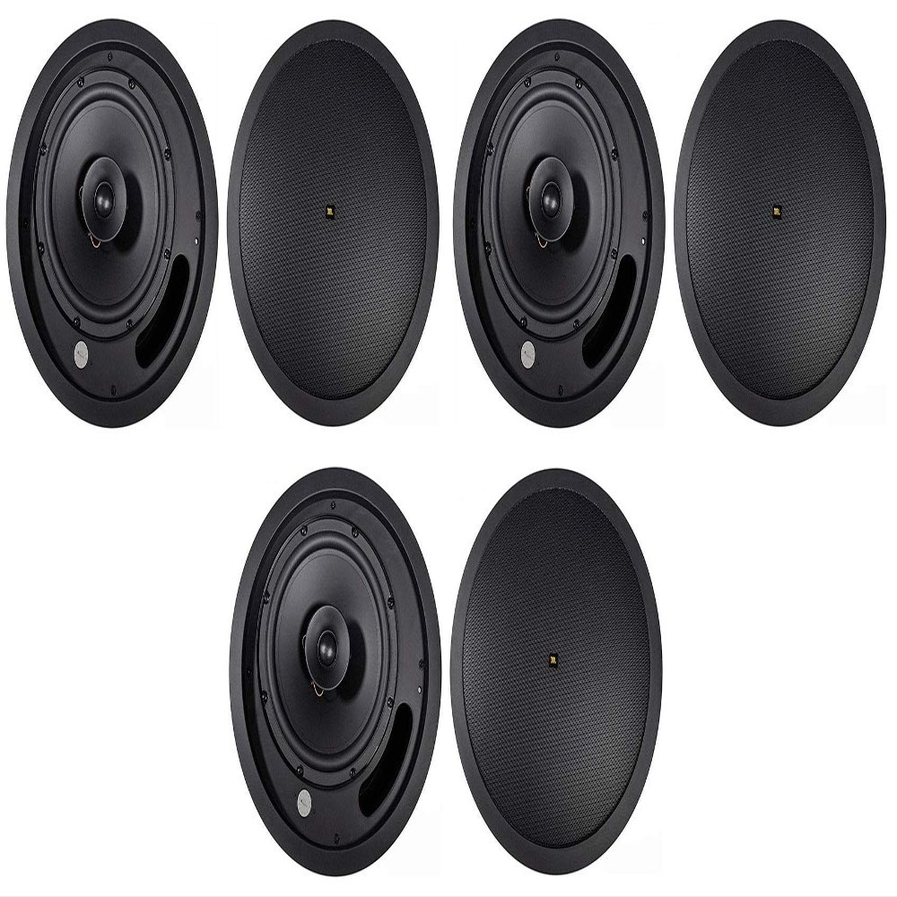 (6) JBL Control 18C/T-BK 8" 70V 60 Watt Commercial/Restaurant Ceiling Speakers