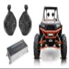 Rockville Audiosavings Bundle: (1) Pair RWB90B Black 8" Marine Wakeboard Swivel Tower Speakers Bundle with Soundstream ST2.1000D 1000w 2-Channel Amplifier Amp for Polaris RZR/ATV/UTV (3 Items) view 1