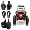 Rockville MAC65B Bundle: (2) 6.5 in Aluminum Wakeboard Tower Speaker Pod Enclosures, (2) MacSwivelB 360 Degree Swivel Clamp Mounts, (2) RWBC Neoprene Covers, for RZR ATV UTV, 3-Items view 1