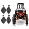 Rockville (2) Pair RWB80B Black 8" 300w Marine Wakeboard 360 Swivel Tower Speaker (4 Items) view 1