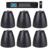 Rockville RCS180-6 Commercial Amp with 6 Black Hanging Pendant Speakers view 1