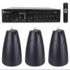 Rockville RCS80-1 Commercial Amp with 3 PEN-65T Black Pendant Speakers view 1