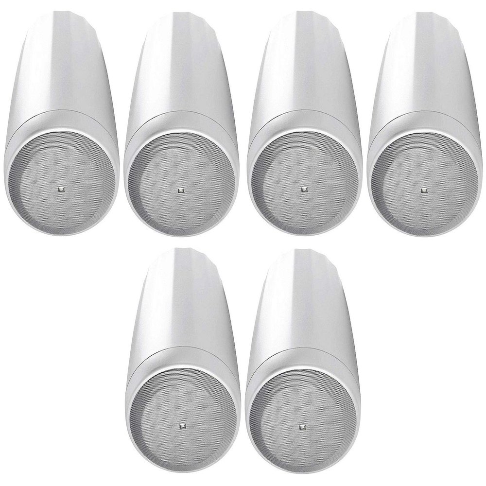 (6) JBL Control 65P/T-WH White 5.25" 70v Commercial Pendant Speakers 4 Restaurant (6 Items)