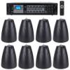 Rockville RCS180-6 Restaurant 6-Zone 70V Amplifier with 8 Pendant Speakers view 1