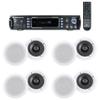 Rockville RPA60BT V2 Bundle: 1000W 2-Channel USB Bluetooth Karaoke Amplifier Mixer, (4) Pair HC655-16 6.5" 500W in-Ceiling Home Theater Speakers, 9-Items view 1