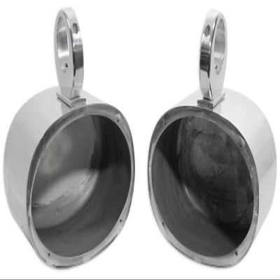 Rockville Bundle: (7) 6x9 Polished Silver Aluminum Wakeboard Tower Speaker Enclosures (7 Items)