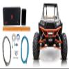 Rockville RXD-T2 Bundle: 2400-Watt Peak 2 Channel Micro Class D Water Resistant Car Amplifier, RMWK4 4 AWG Gauge Waterproof Marine Amplifier Install Wire Kit, 2-Items view 1
