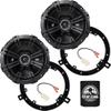 KICKER Speakers 6.5 inch for Jeep Liberty 2002-2012 Upgrade Kit - Pair of DS Series with Adapters and Harness, Coaxial 6 1/2 Car Audio Front/Rear Door Speaker DSC6504, 43DSC6504 view 1