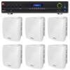 Audiosavings Bundle: JBL VMA1120 Commercial 120W 70v Bluetooth Amplifier, 5 Inputs Bundle with (6) Rockville WET-5W 70V 5.25" IPX55 Commercial Indoor/Outdoor Wall Speaker - White (7 Items) view 1