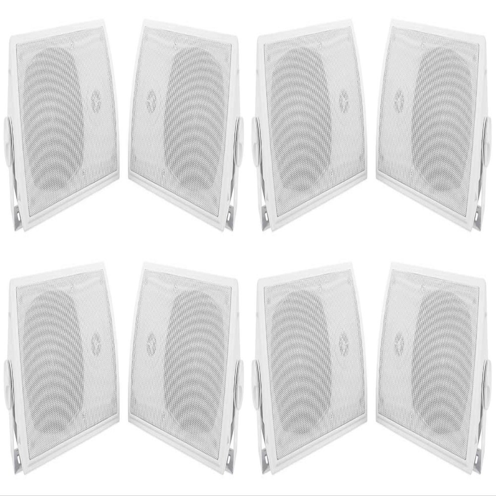 Rockville (4) Pair HP5S 5.25" Outdoor/Indoor Home Theater Speakers w/Swivel Bracket (8 Items)