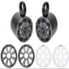 Audiosavings Bundle: (1) Pair Kicker 45KM654 6.5" 390w Marine Boat Speakers KM65 w/Charcoal+White Grilles Bundle with (1) Pair Rockville MAC65B 6.5" Black Aluminum Wakeboard Tower Speaker (4 Items) view 1
