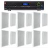 Audiosavings Bundle: JBL VMA1120 Commercial 120W 70v Bluetooth Amplifier, 5 Inputs Bundle with (6) Pair Rockville RockSlim 70W White 5.25" 70v Commercial Restaurant Wall Speakers (13 Items) view 1