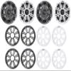 Audiosavings Bundle: (4) Kicker 45KM654 6.5" 390w Marine Boat Speakers KM65 w/Charcoal+White Grilles (4 Items) view 1