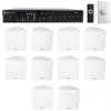 Rockville RCS80-1 60W 70v Restaurant Amp with VOL70100 10 Cube Speakers view 1