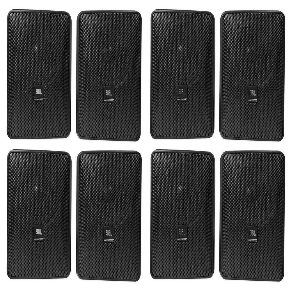 (8) JBL Control 25-1 5.25" 30w 70v Wall-Mount Commercial Restaurant/Bar Speaker (8 Items)