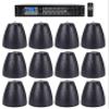 Rockville Bundle RCS350-6 350 Watt 6 Zone 70v Commercial/Amp/Bluetooth Bundle with (12) PEN-65T Black 6.5" 70V Hanging Pendant Speaker Commercial (13 Items) view 1