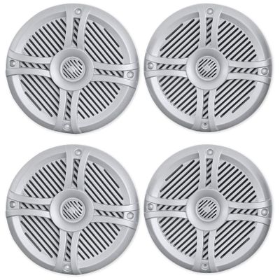 Rockville RMST65W 6.5-in 400-Watt Peak / 100-Watt RMS 2-Way Marine Speakers, White, CEA-Compliant, Waterproof, 2-Piece
