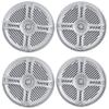 Rockville RMST65W 6.5-in 400-Watt Peak / 100-Watt RMS 2-Way Marine Speakers, White, CEA-Compliant, Waterproof, 2-Piece view 1