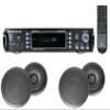Rockville HC85 Bundle: (4) Black 8" 700W Peak / 240W RMS Per Pair, 8-Ohm, in-Ceiling Home Theater Speakers, RPA60BT V2 1000W 2-Channel USB Bluetooth DJ/Pro/Karaoke Amplifier Mixer, 5 Items view 1