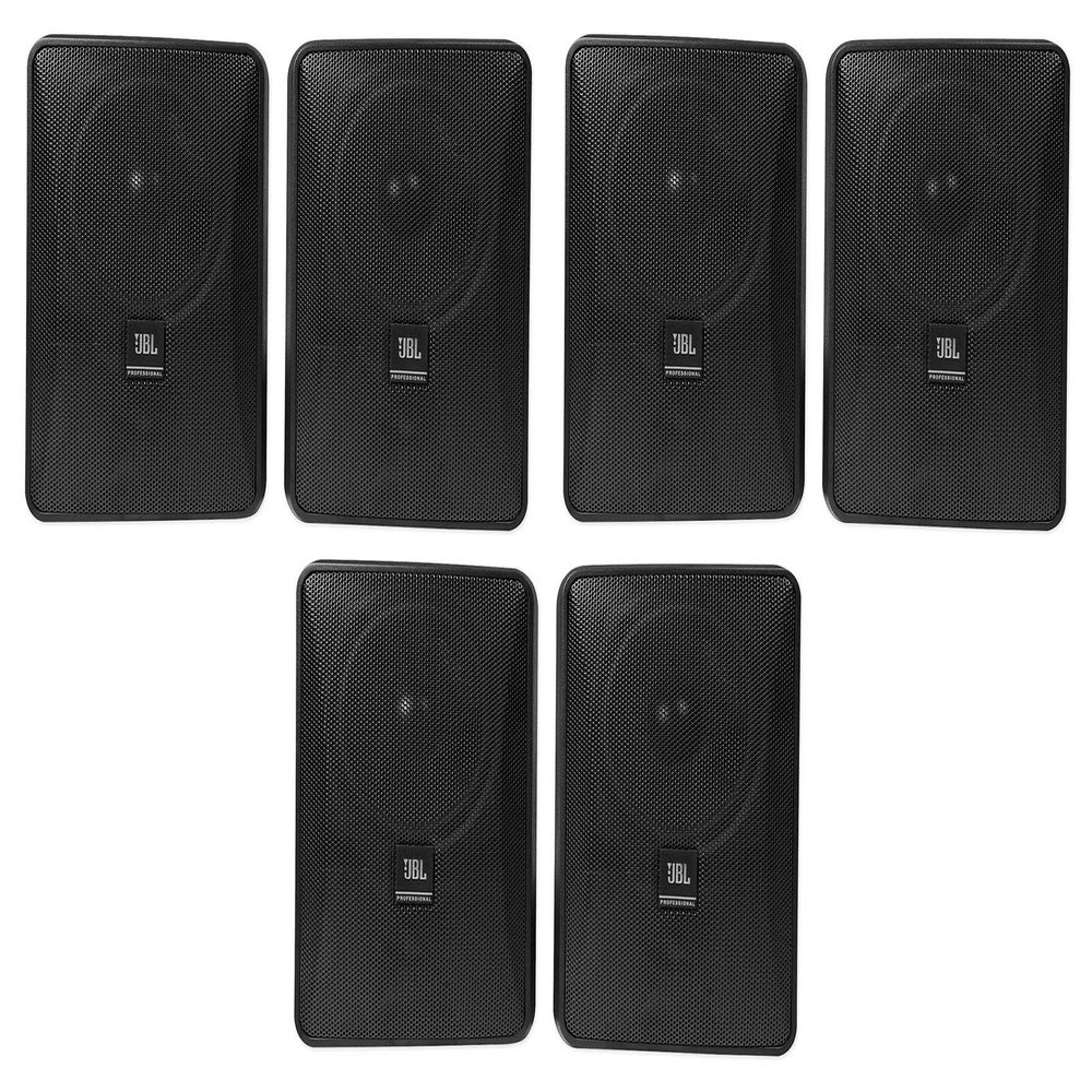 (6) JBL Control 25-1 5.25" 30w 70v Wall-Mount Commercial Restaurant/Bar Speaker (6 Items)