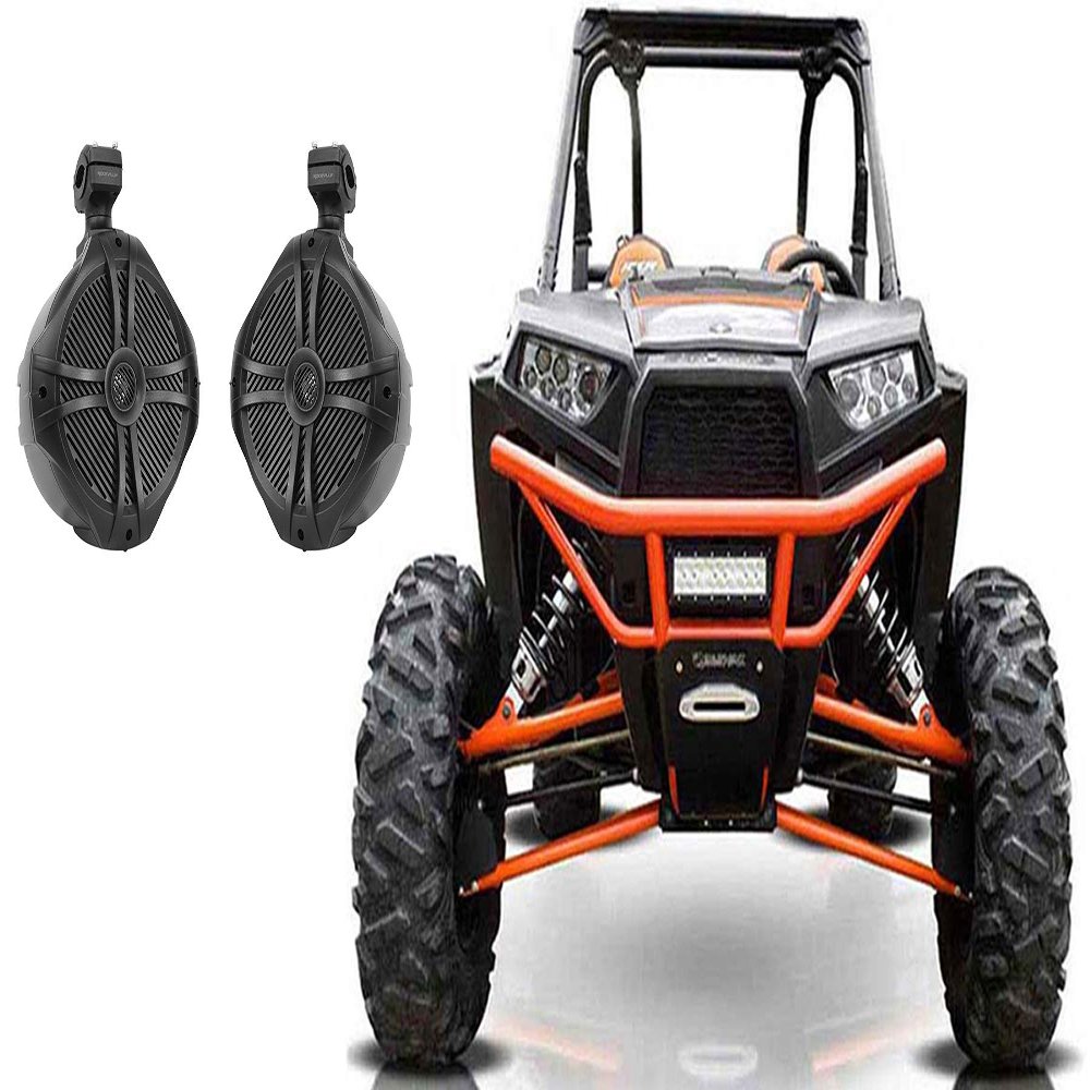 Rockville Bundle: (2) RWB70B 6.5" Black 250w 360 Swivel Tower Speakers for RZR/ATV/UTV (2 Items)