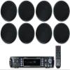 Rockville RPA60BT V2 Bundle: 1000-Watt 2-Channel USB Bluetooth Karaoke Amplifier Mixer, (4) Pair HC85-16 8-in 700-Watt in-Ceiling Home Theater Speakers 16 Ohm for Restaurant Systems, 5-Items view 1