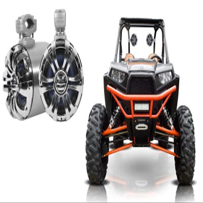 Rockville 2 WB65 6.5" 600w Metal Marine Wakeboard Tower Speakers+Swivel Brackets