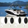 Rockville MS40B Bundle: (4) 4 in 200-Watt Marine Speakers, (2) Pairs MAC40B + (2) MAC40W Swivel Aluminum Pods, (2) Kicker 40KMMTES Tower Enclosures, 10-Items view 1
