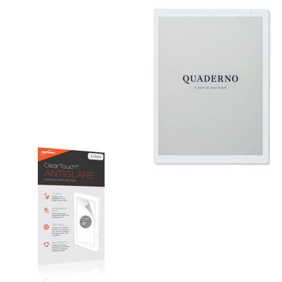 BoxWave Screen Protector Compatible with Fujitsu Quaderno A4 (13.3 in) - ClearTouch Anti-Glare (2-Pack), Anti-Fingerprint Matte Film Skin