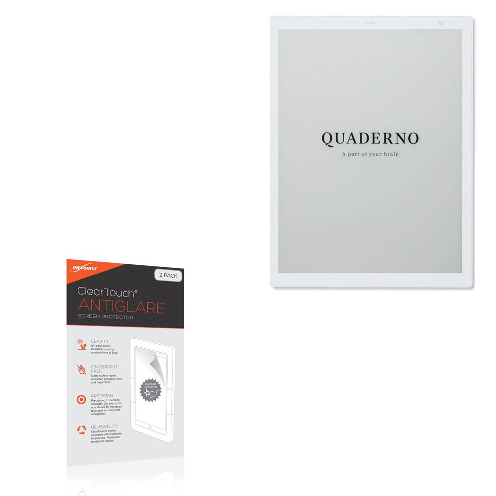 BoxWave Screen Protector Compatible with Fujitsu Quaderno A4 (13.3 in) - ClearTouch Anti-Glare (2-Pack), Anti-Fingerprint Matte Film Skin