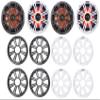 Audiosavings Bundle: (4) Kicker 45KM654L 6.5" 390w Marine LED Speakers w/Charcoal+White Grilles KM65 (4 Items) view 1