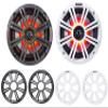 Audiosavings Bundle: (4) Kicker 45KM654L 6.5" 390w Marine LED Speakers w/Charcoal+White Grilles KM65 (4 Items) view 2