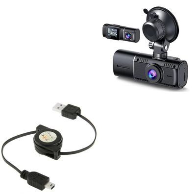 BoxWave Cable Compatible with Lamtto C310 2 Channel - miniSync, Retractable, Portable Sync Cable
