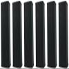 Rockville Wet Array 5 Black 70V 60W Commercial Wall Mount Swivel Column Speaker, 2-Way Line Array Design, IP55 Waterproof, Indoor/Outdoor Use for Restaurants, Churches, Auditoriums (6 Item) view 1