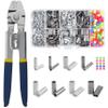 Fishing Crimping Tool Kit Stainless Steel Crimp Pliers Wire Rope Crimping Tool + 590pcs Crimp Sleeves Beads Kit,8 Crimping Sizes view 1