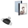 BoxWave Smart Gadget Compatible with Bigme InkNote Color+ (10.3 in) - AllReader SD Card Reader, microSD Card Reader SD Compact USB - Jet Black view 1