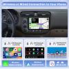 Android 13 Car Stereo for Honda Civic 2001-2005 Wireless Apple Carplay, 8 Core 6+128GB 9 Inch IPS Touchscreen Android Auto Car Radio with 59 Themes Customize APPs Support GPS Navigation view 4
