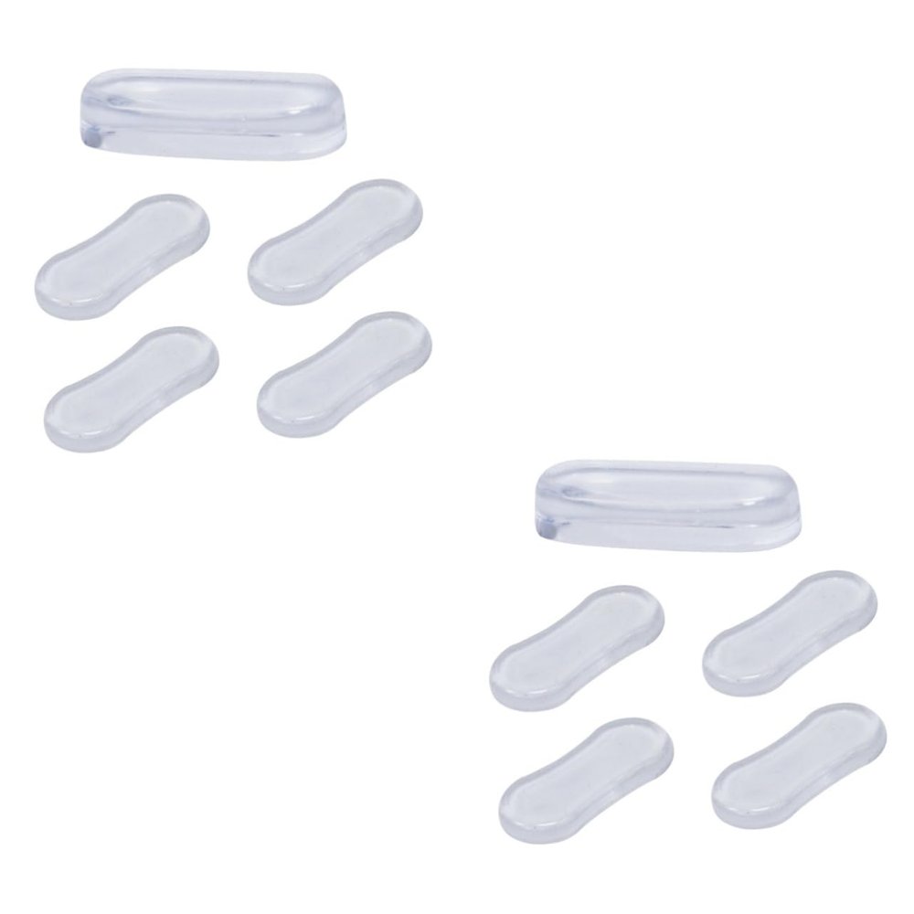 Gatuida 10pcs Transparent Toilet Lid Pads Silent Silicone Pu Cushion Bumpers for Home Hotel and Hospital Toilets Easy Installation Reduces Noise and Protects